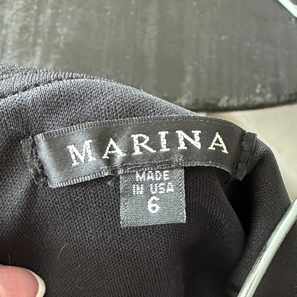 MARINA Black Off-Shoulder Maxi Dress - Picture 3 of 4